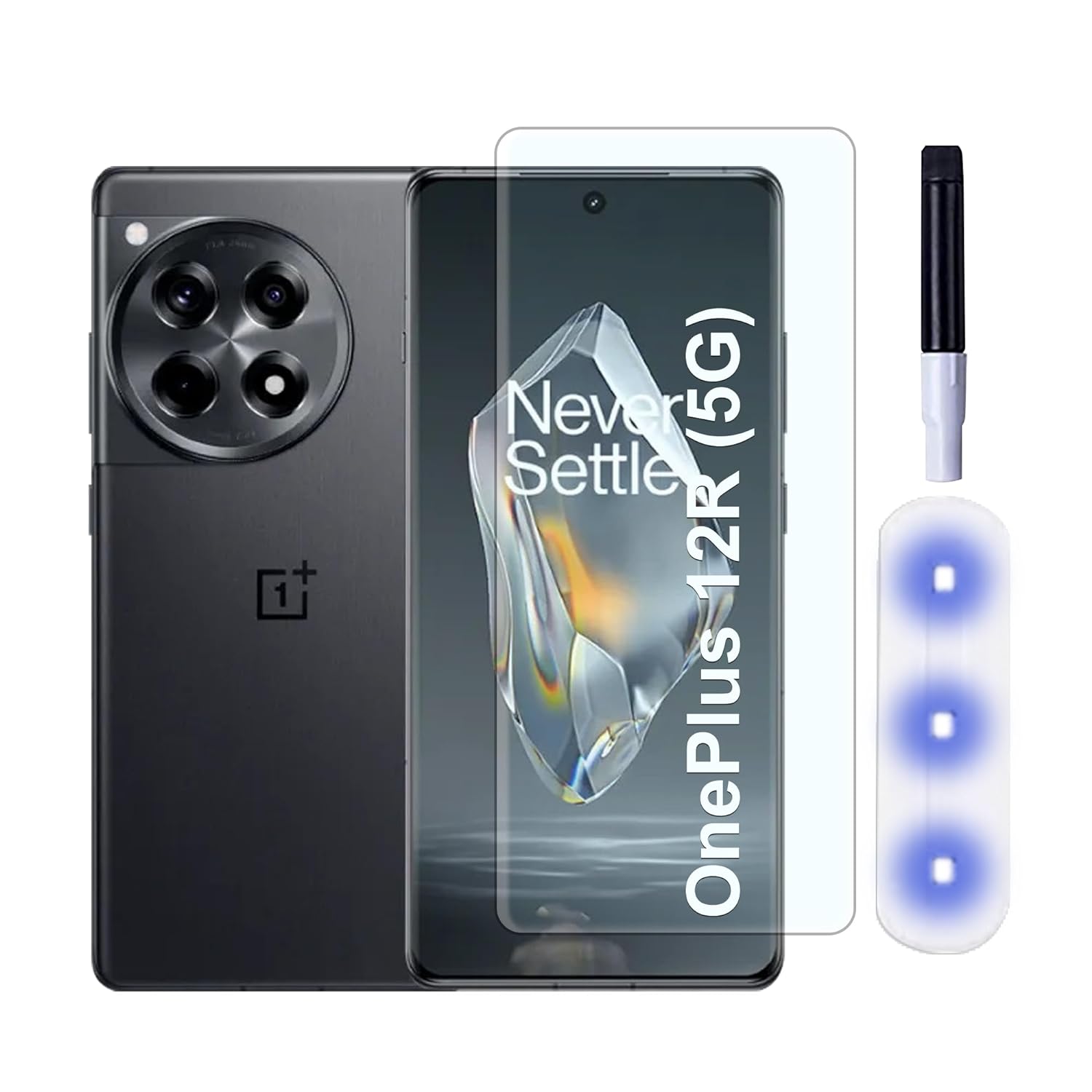 OnePlus 12R Uv Tempered Glass One-touch Fast Fingerprint Unlock Premium